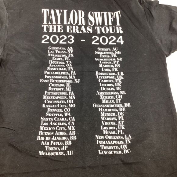 Taylor Swift The Eras Tour Official Black T-shirt New Large Merch Bag - Picture 4 of 9